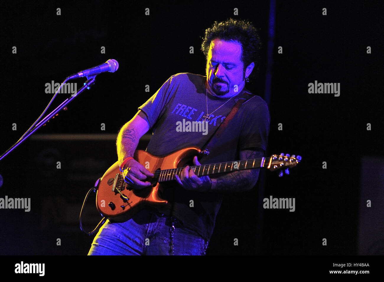 arrangeur, artiste, né, célébrité, compositeur, Concert, guitariste, guitariste, la légende de la guitare Steve Lukhater, Toto, Banque D'Images