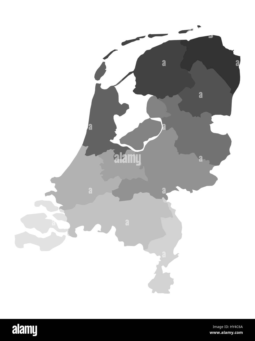 Carte des provinces pays bas Banque d