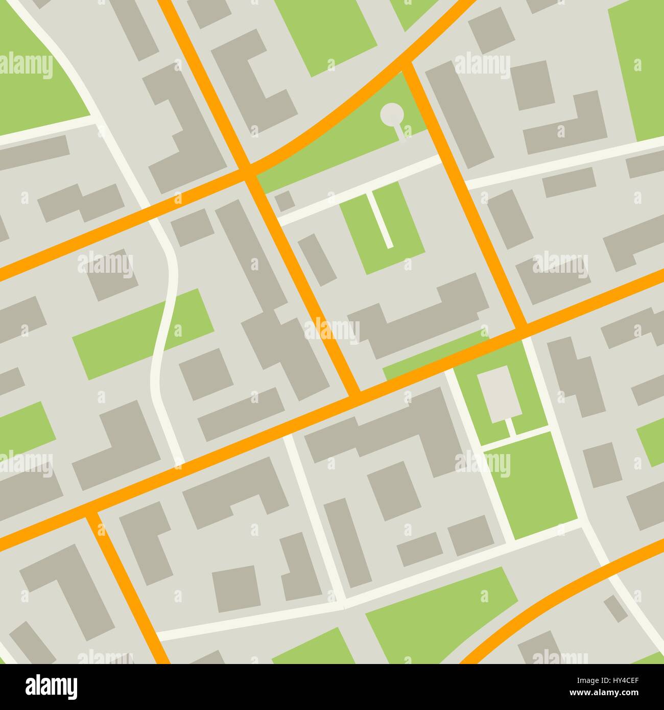 Modèle de plan de ville Illustration de Vecteur
