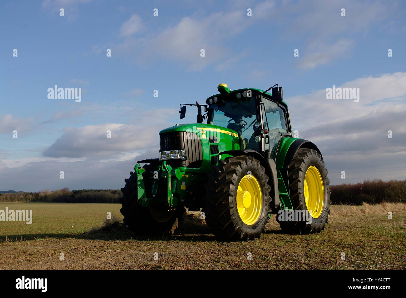 Tracteur John Deere 7530 Banque D'Images
