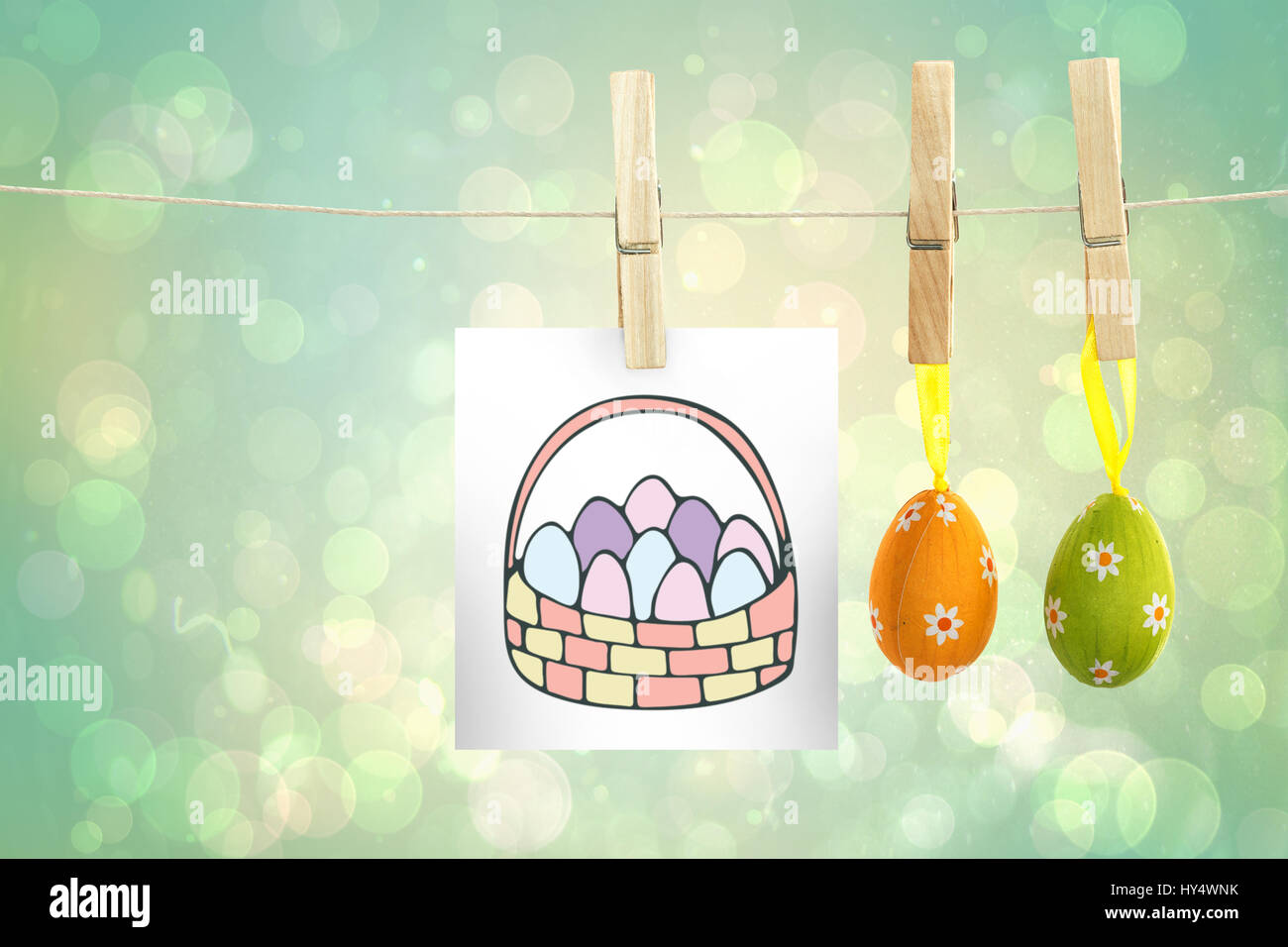 PE047___01 Pâques bs_nf contre green abstract design spot lumineux Banque D'Images