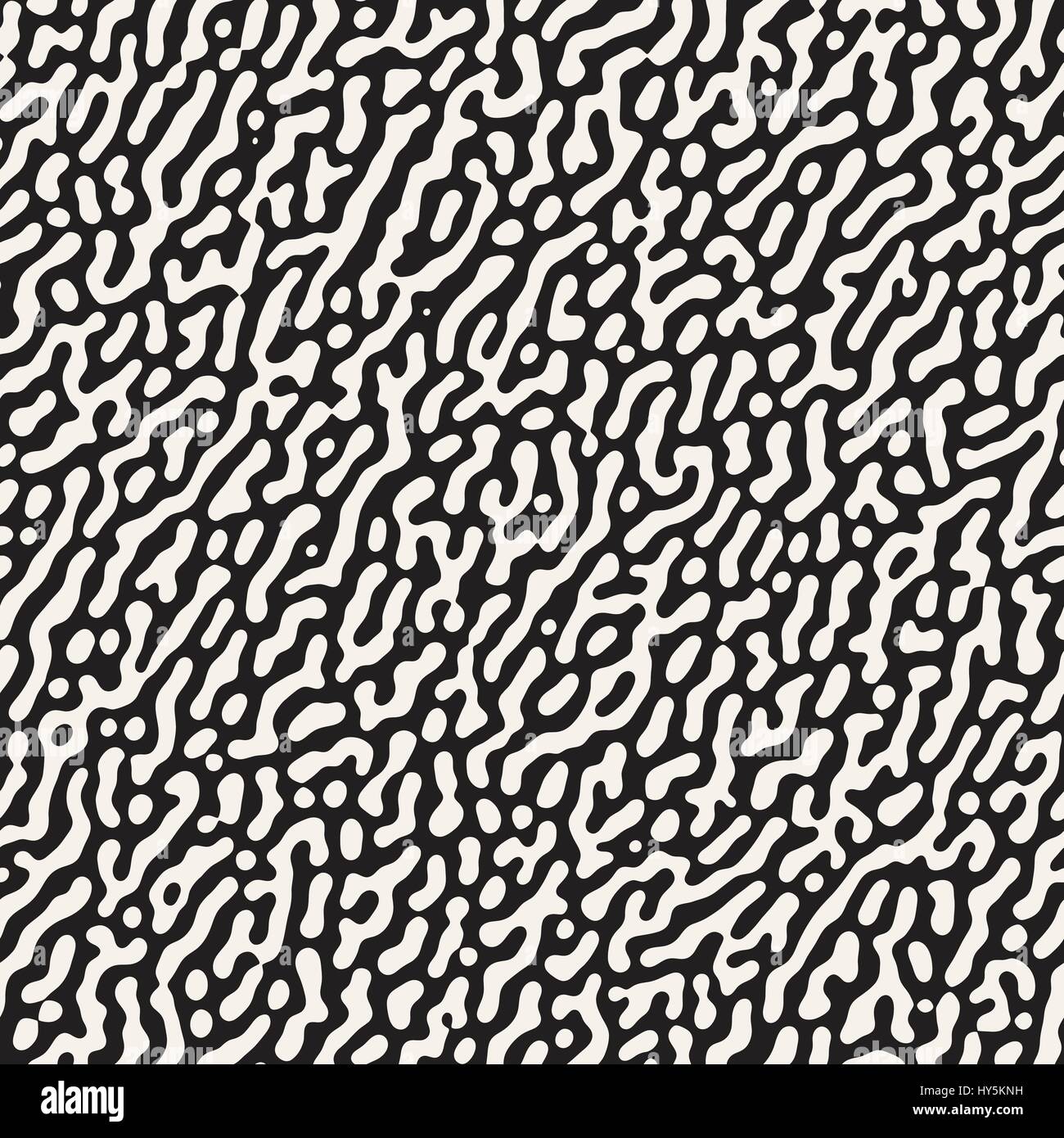Vector Grunge sans motif. Le noir et blanc des formes organiques. Taches malpropre de texture. Illustration de Vecteur