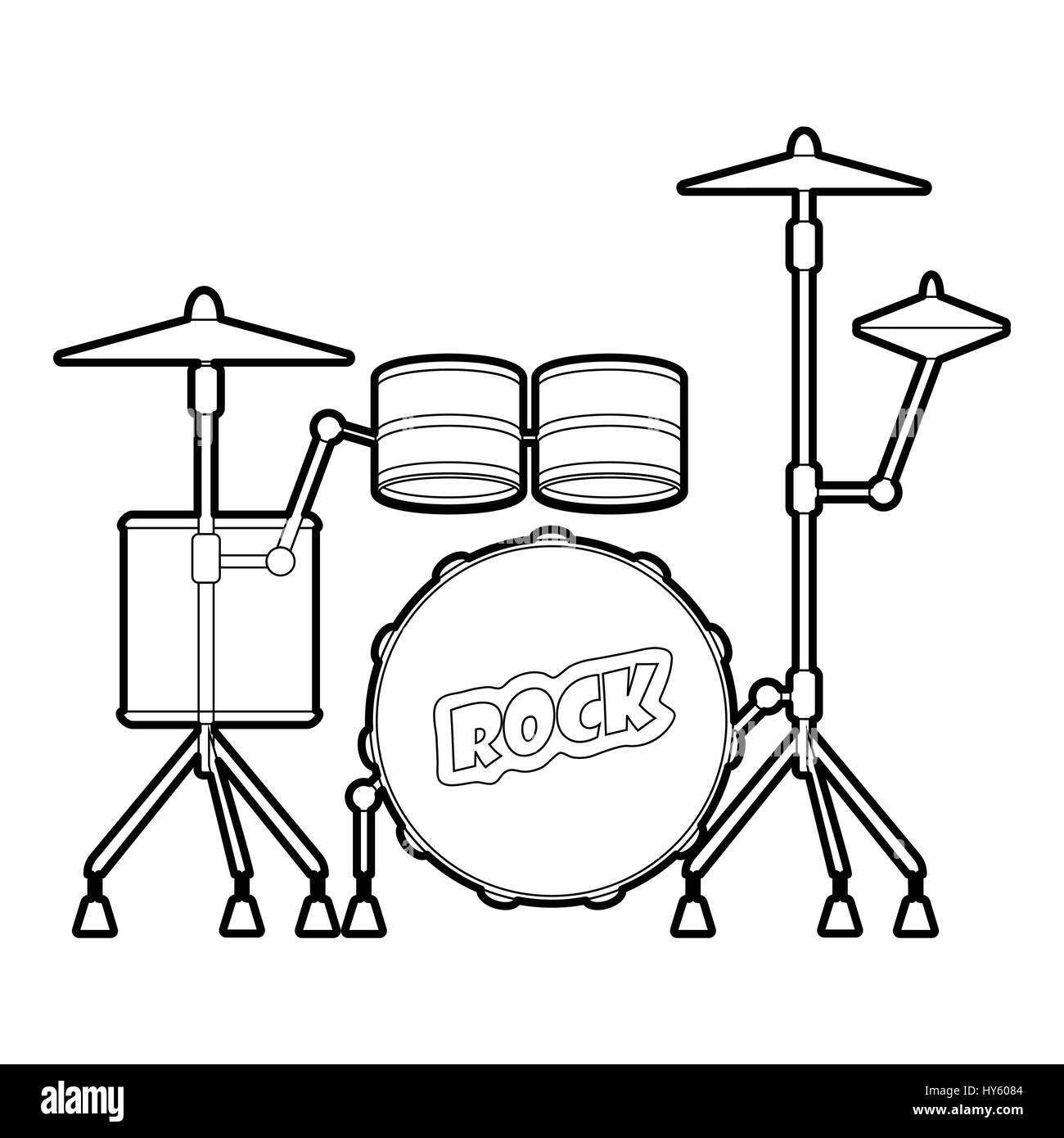 L'icône de batterie, style contour Illustration de Vecteur
