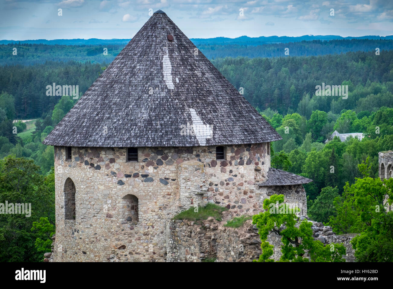 La Lettonie, Riga - CIRCA Juin 2014 : Le château de Cesis, (Wenden) en Lettonie Banque D'Images