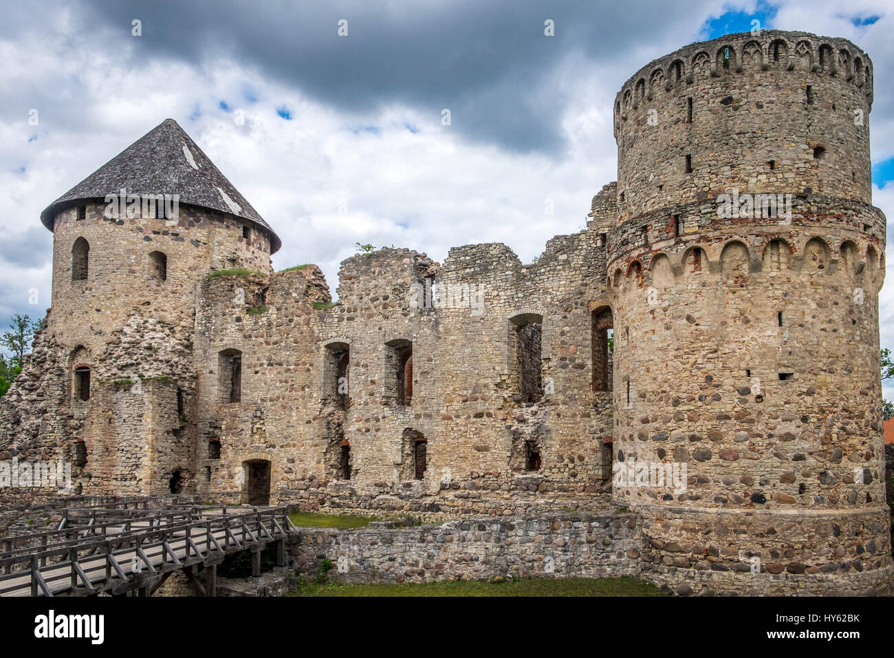 La Lettonie, Riga - CIRCA Juin 2014 : Le château de Cesis, (Wenden) en Lettonie Banque D'Images