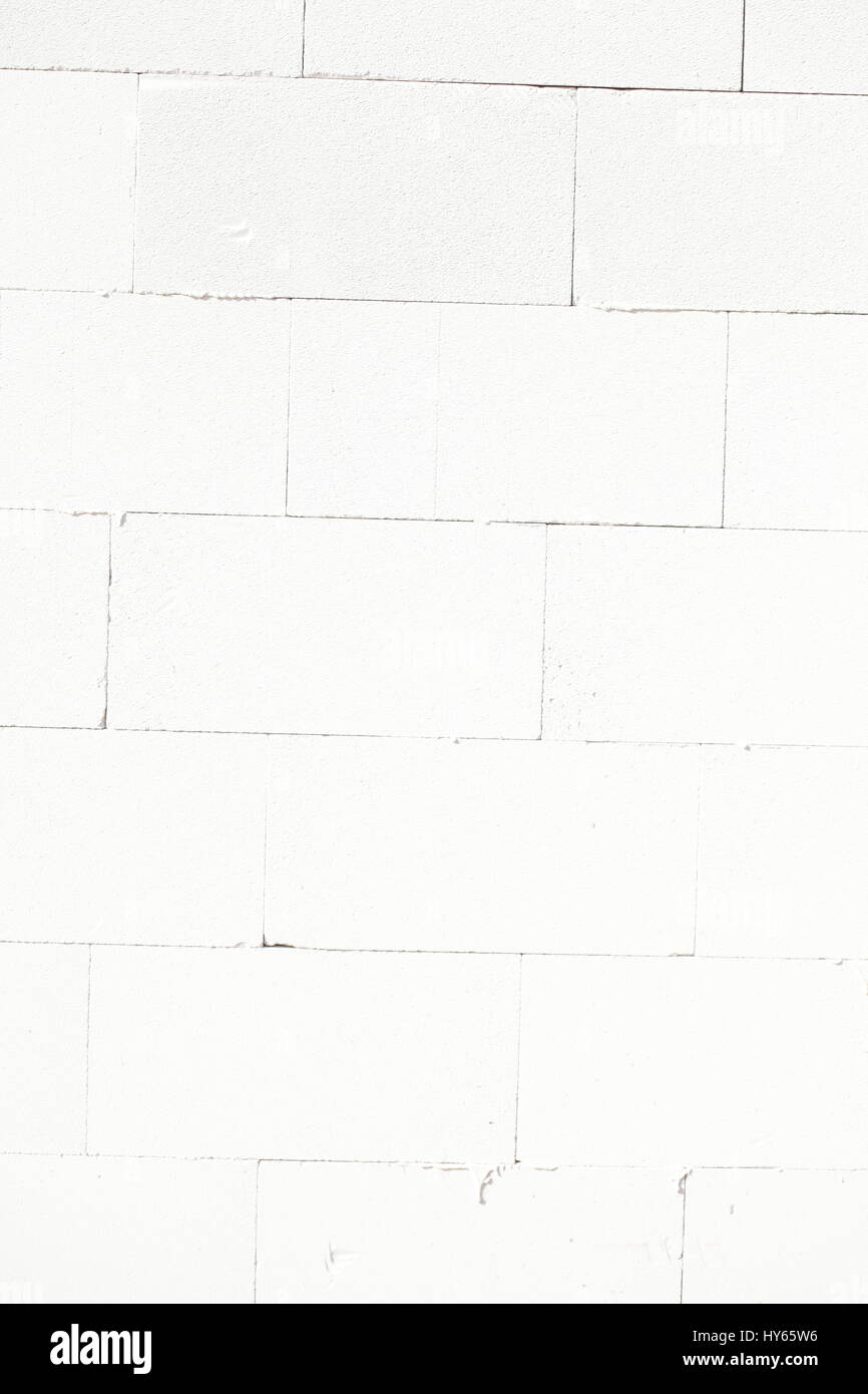 Un mur en briques blanches Banque D'Images