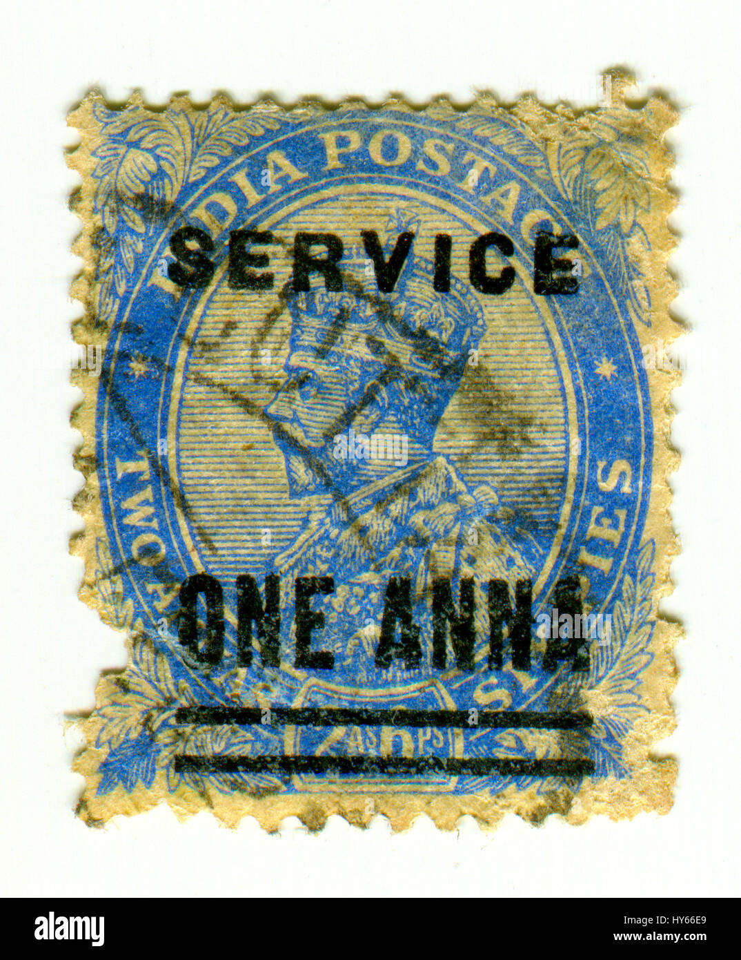 GOMEL, BÉLARUS, 1 avril 2017, de timbres en Inde montre l'image de George V (George Frederick Ernest Albert ; 3 Juin 1865 - 20 janvier 1936) était K Banque D'Images