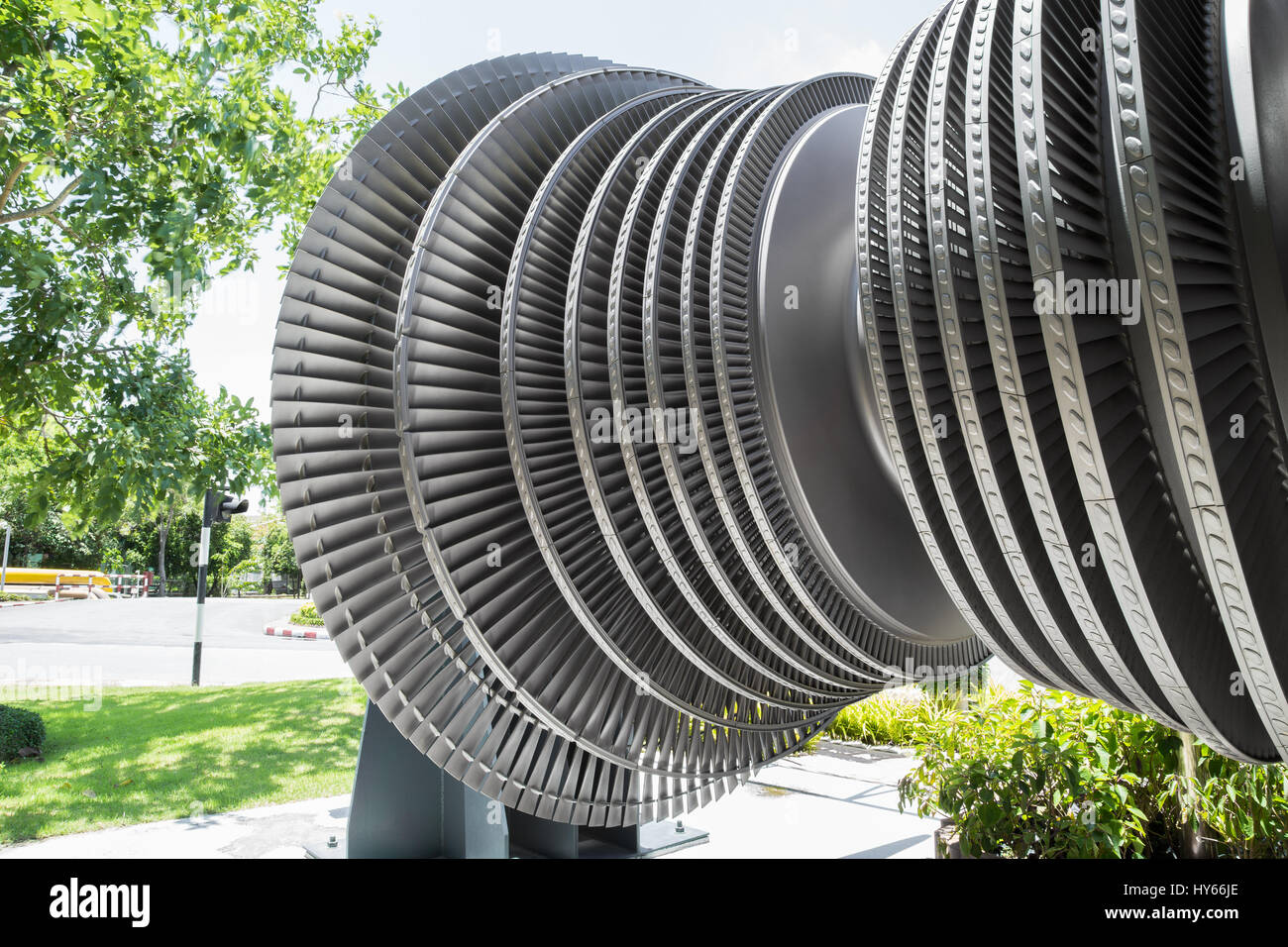 Turbine à vapeur d'une centrale thermique Banque D'Images