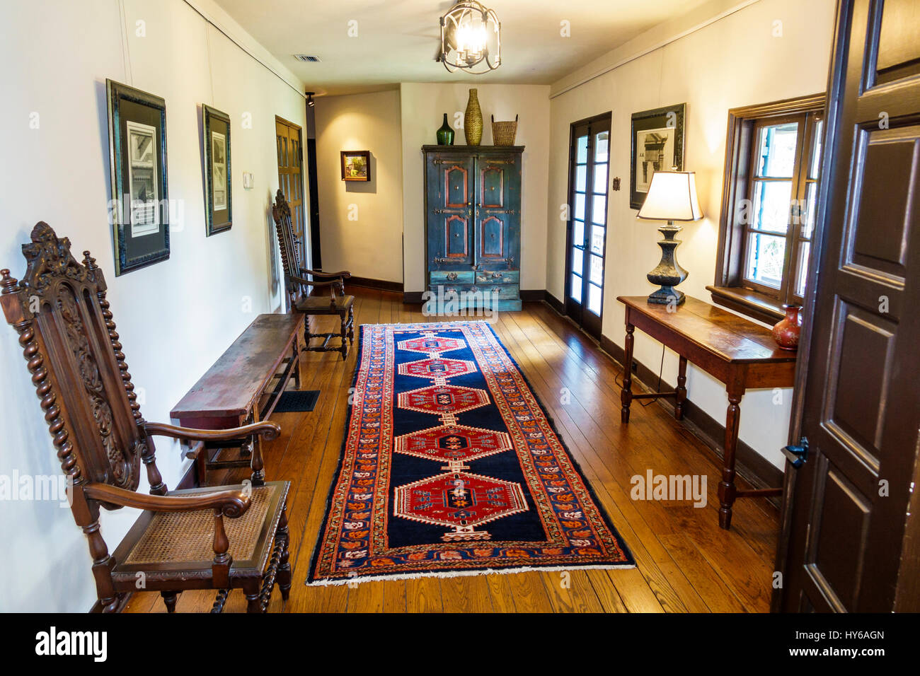 Winter Park Florida,Orlando,Casa Feliz,restauration,maison,maison,musée,Robert Bruce Barbour House,Registre national des lieux historiques,intérieur insid Banque D'Images