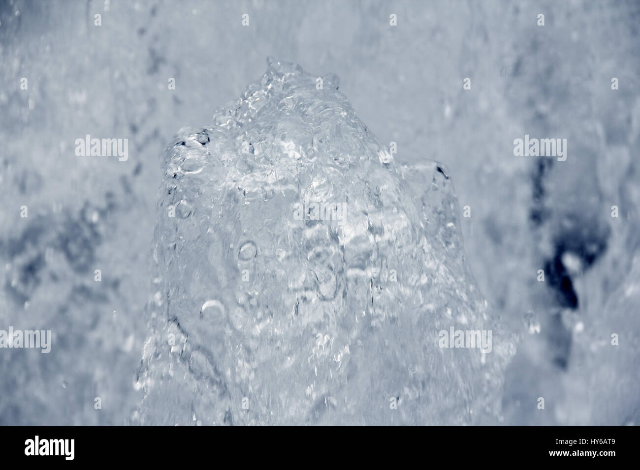 Les projections d'eau fond fontaine close up vuew de gouttes Banque D'Images