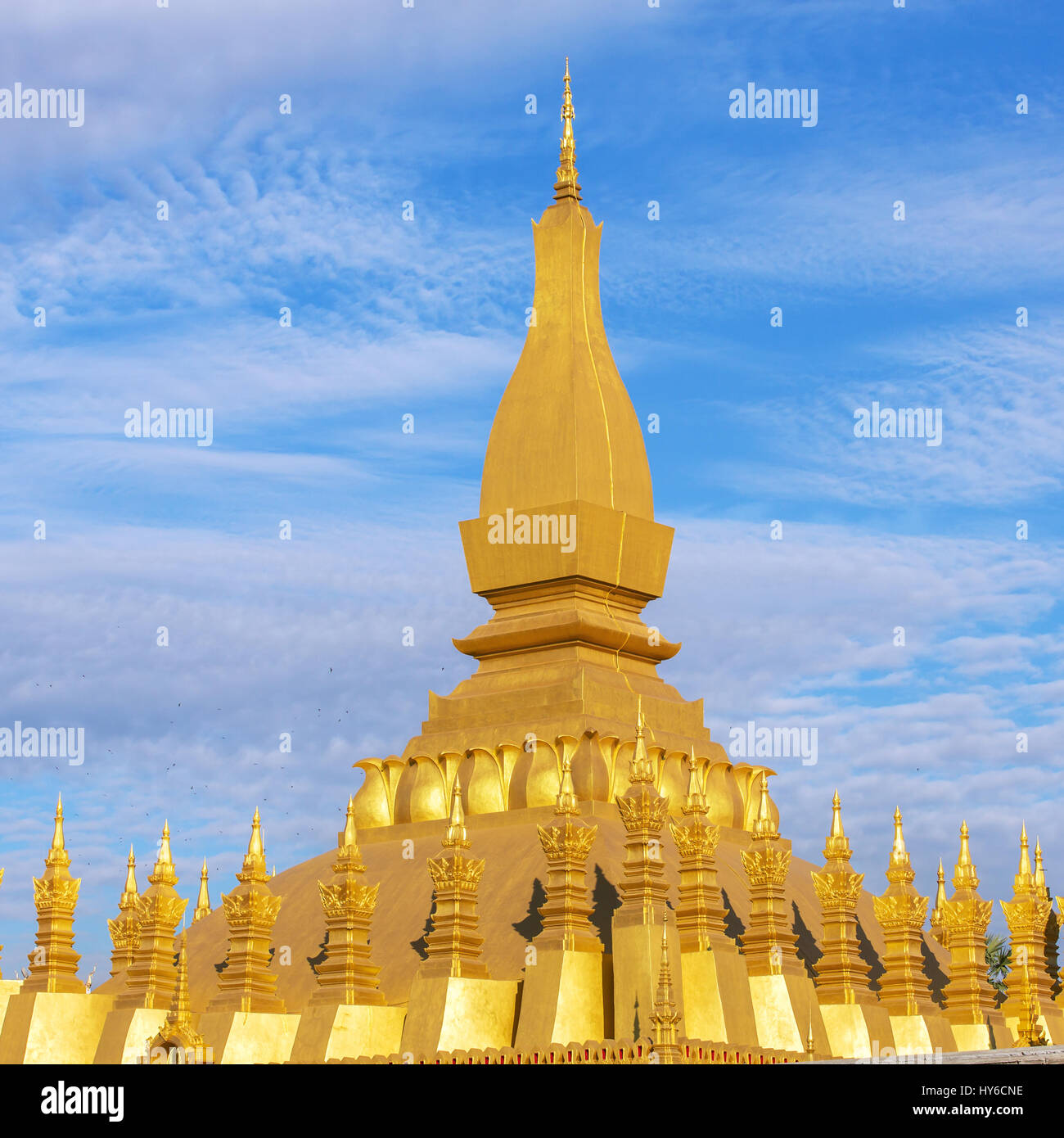 Wat Pha That Luang, Vientiane, Laos. Banque D'Images