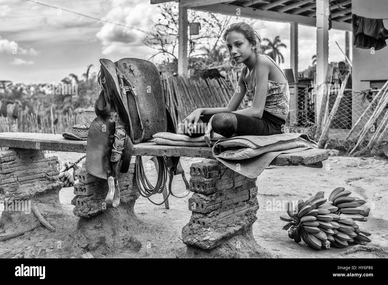 Les plantations de sucre dans la Valle de los Ingenios près de Trinidad, Cuba. Banque D'Images