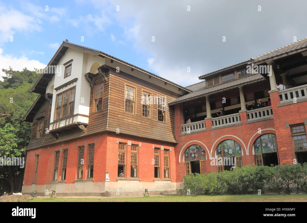 Personnes visitent Beitou Hot spring Museum de Taipei Taiwan. Banque D'Images