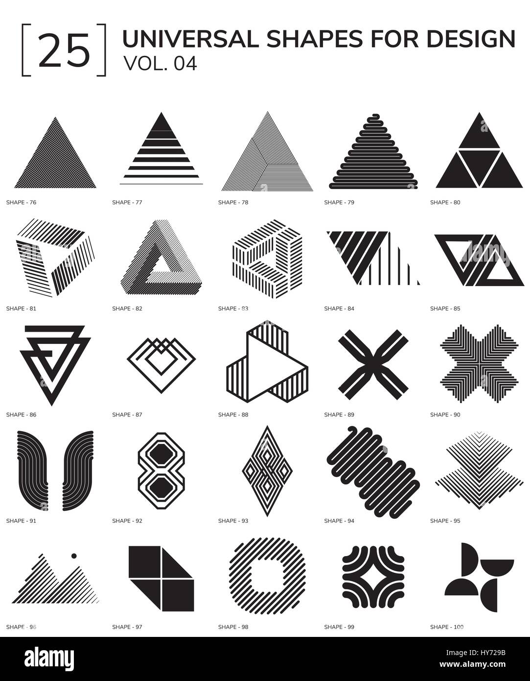 Des formes géométriques Illustration de Vecteur