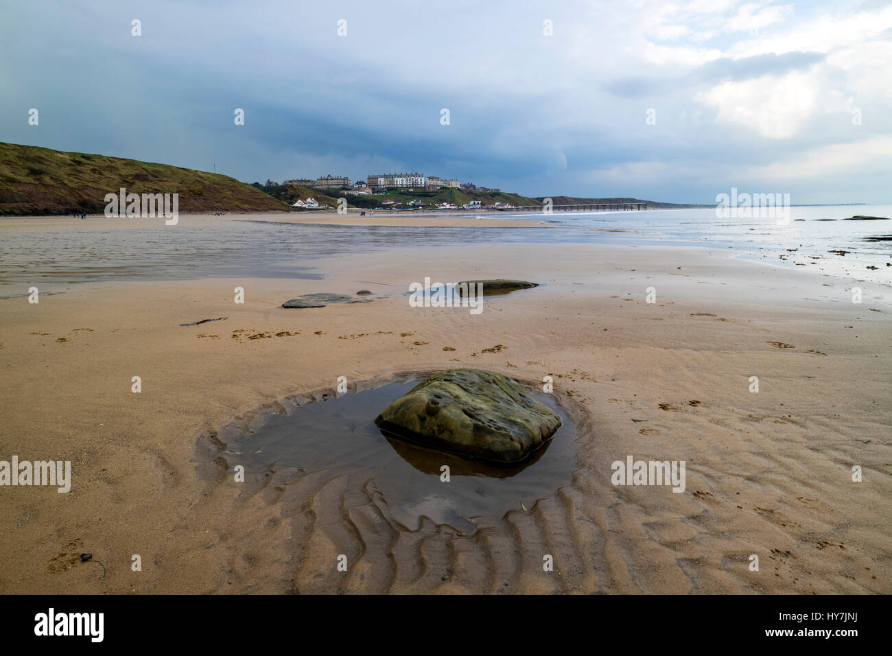 Sawai madhopur, Cleveland, au Royaume-Uni. Samedi 1er avril 2017. Météo britannique. De fortes averses et orages avril touchés de la côte nord-est de l'Angleterre cet après-midi. Crédit : David Forster/Alamy Live News Banque D'Images