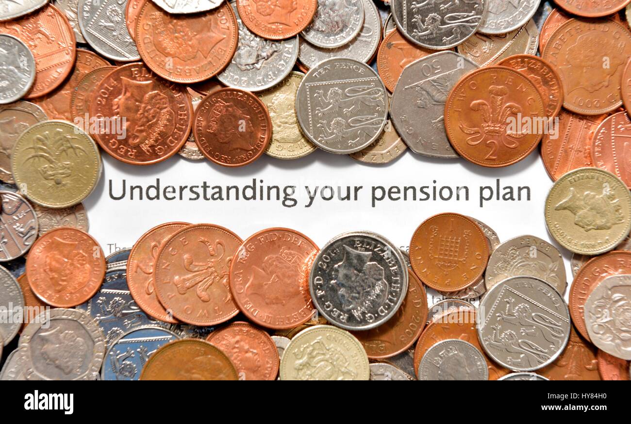 Comprendre votre régime de retraite Banque D'Images