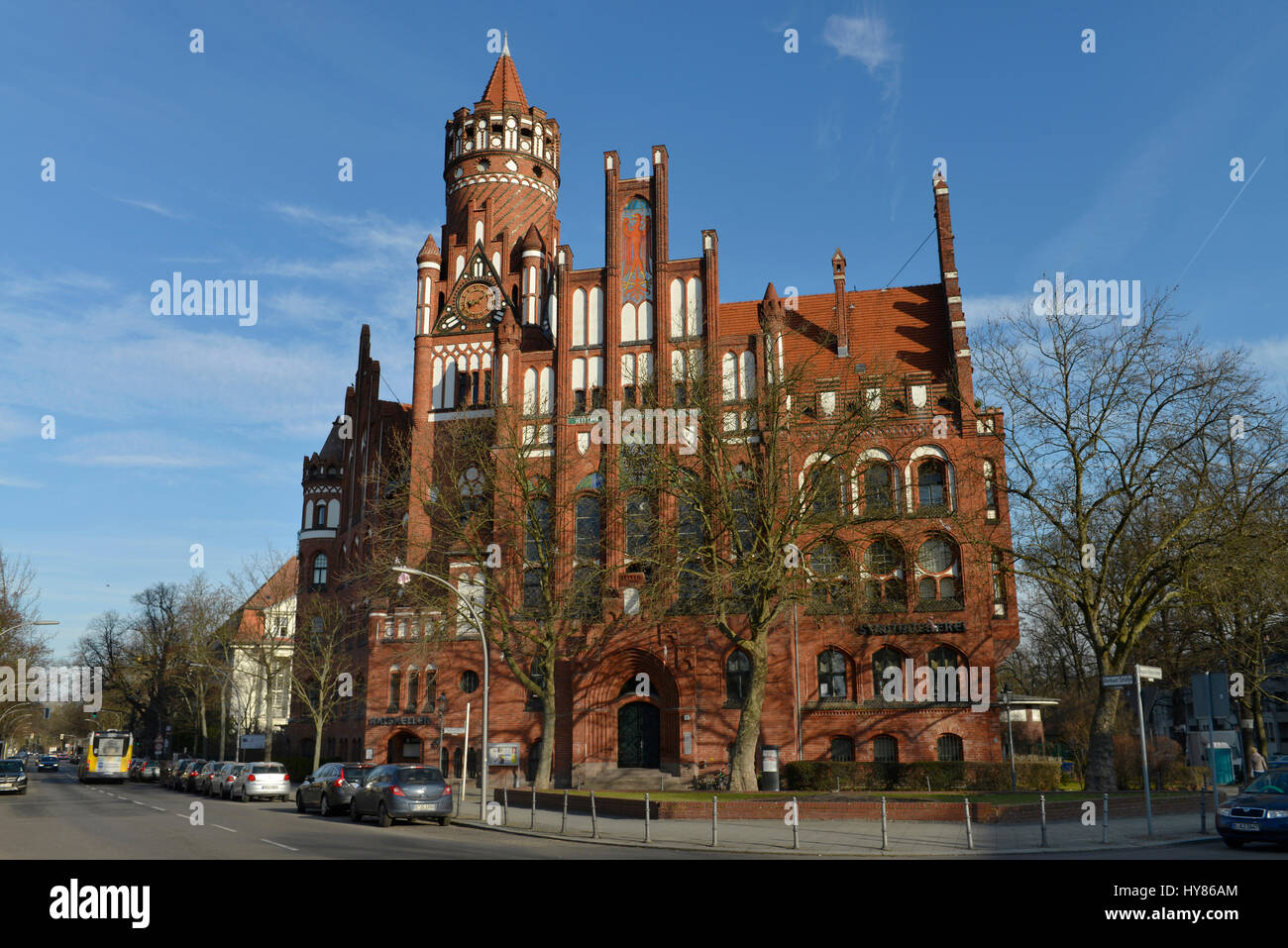 L'hôtel de ville, place, Schmargen Berkaer Village, village Wilmers, Berlin, Allemagne, Rathaus, Berkaer Platz, Berlin, Deutschland accueille dignement, Banque D'Images