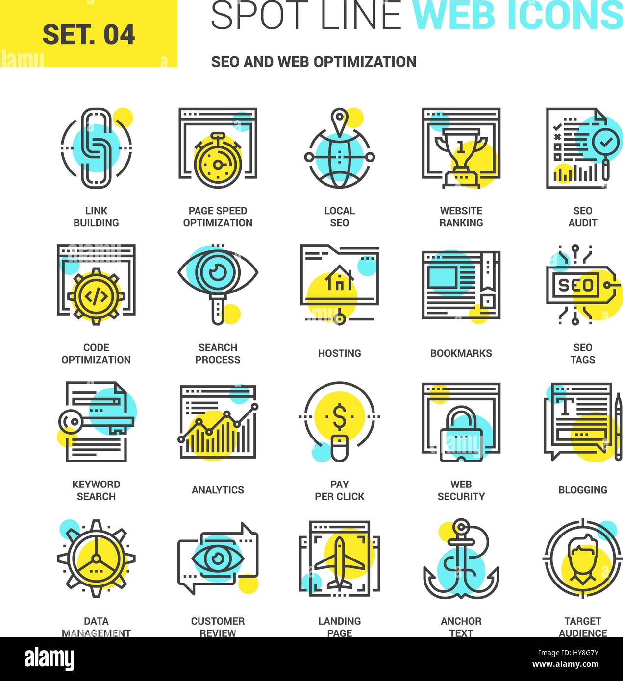 SEO et Optimisation Web Illustration de Vecteur