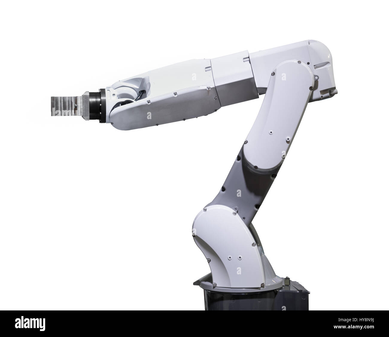 Bras robotique de l'industrie chemin inclus isolés Banque D'Images