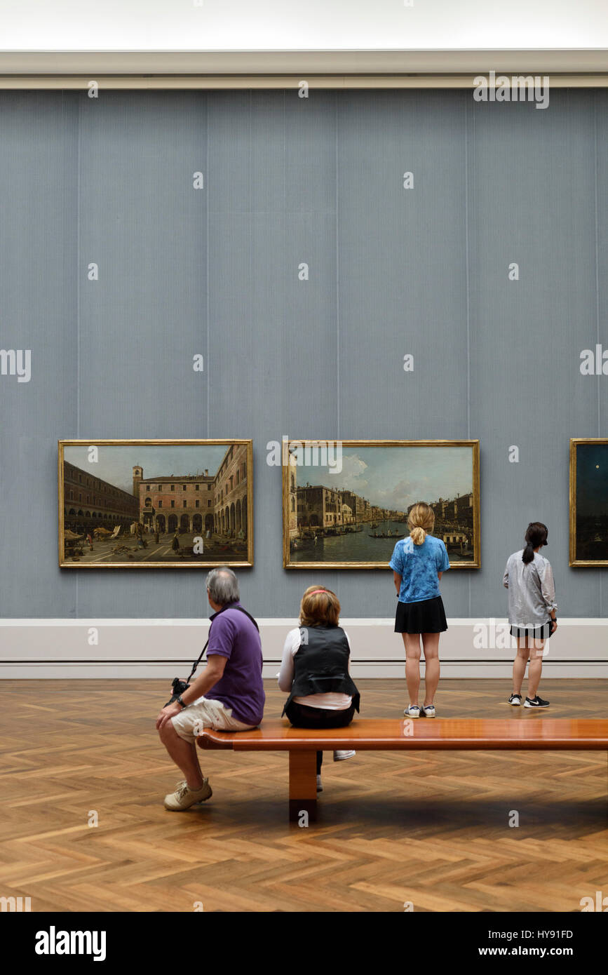 Berlin. L'Allemagne. Visites à la recherche à l'art de la Gemäldegalerie. Banque D'Images