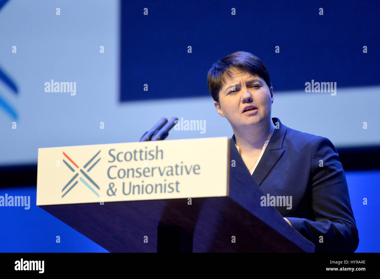 Ruth Davidson, chef du parti conservateur écossais, s'adressant au conservateur écossais annuel Conférence à la SECC de Glasgow. Avec : Ruth Davidson Où : Glasgow, Royaume-Uni Quand : 03 Mars 2017 Banque D'Images