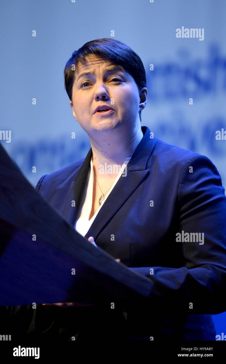 Ruth Davidson, chef du parti conservateur écossais, s'adressant au conservateur écossais annuel Conférence à la SECC de Glasgow. Avec : Ruth Davidson Où : Glasgow, Royaume-Uni Quand : 03 Mars 2017 Banque D'Images