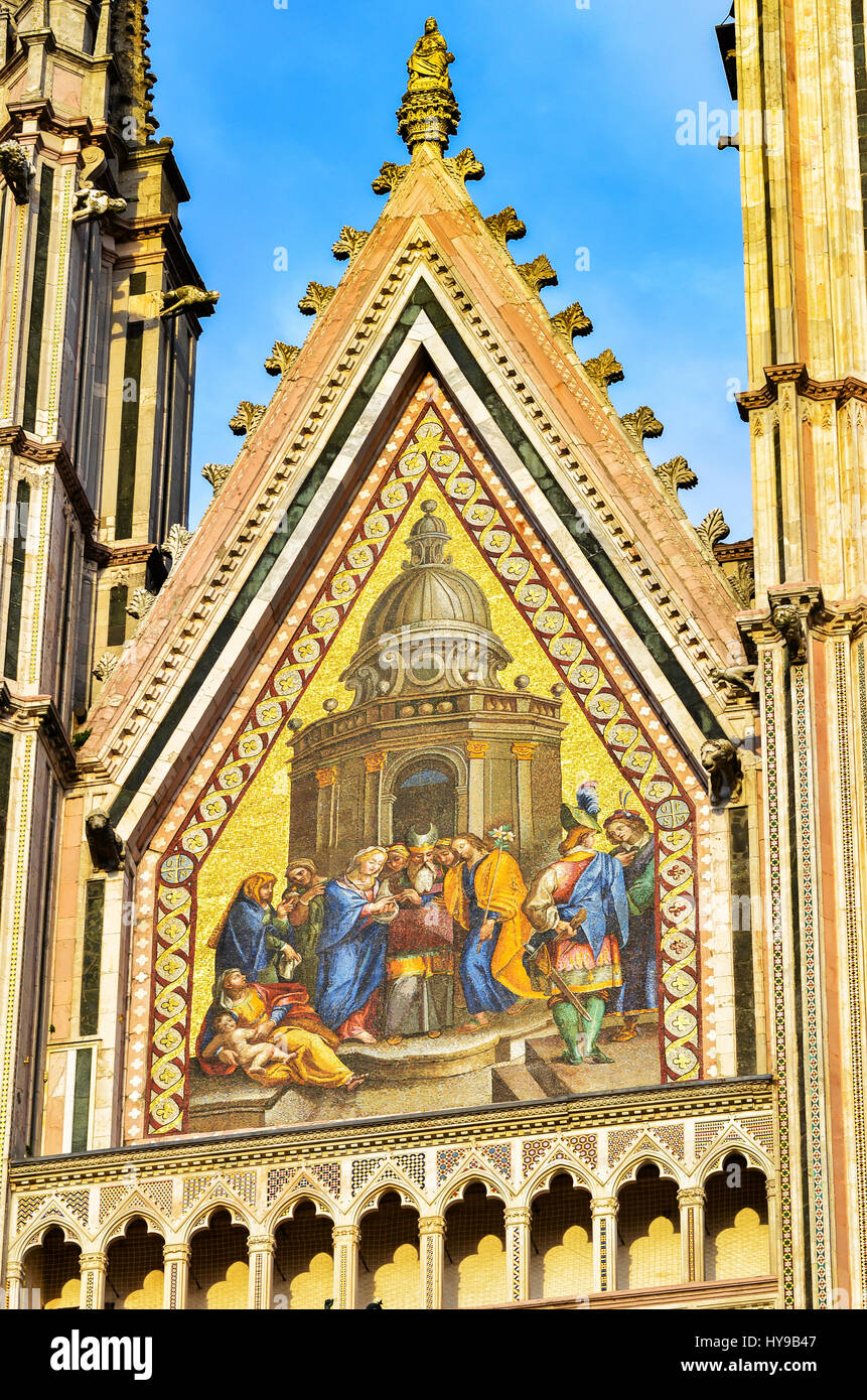 Cathédrale d'Orvieto , Italie Banque D'Images