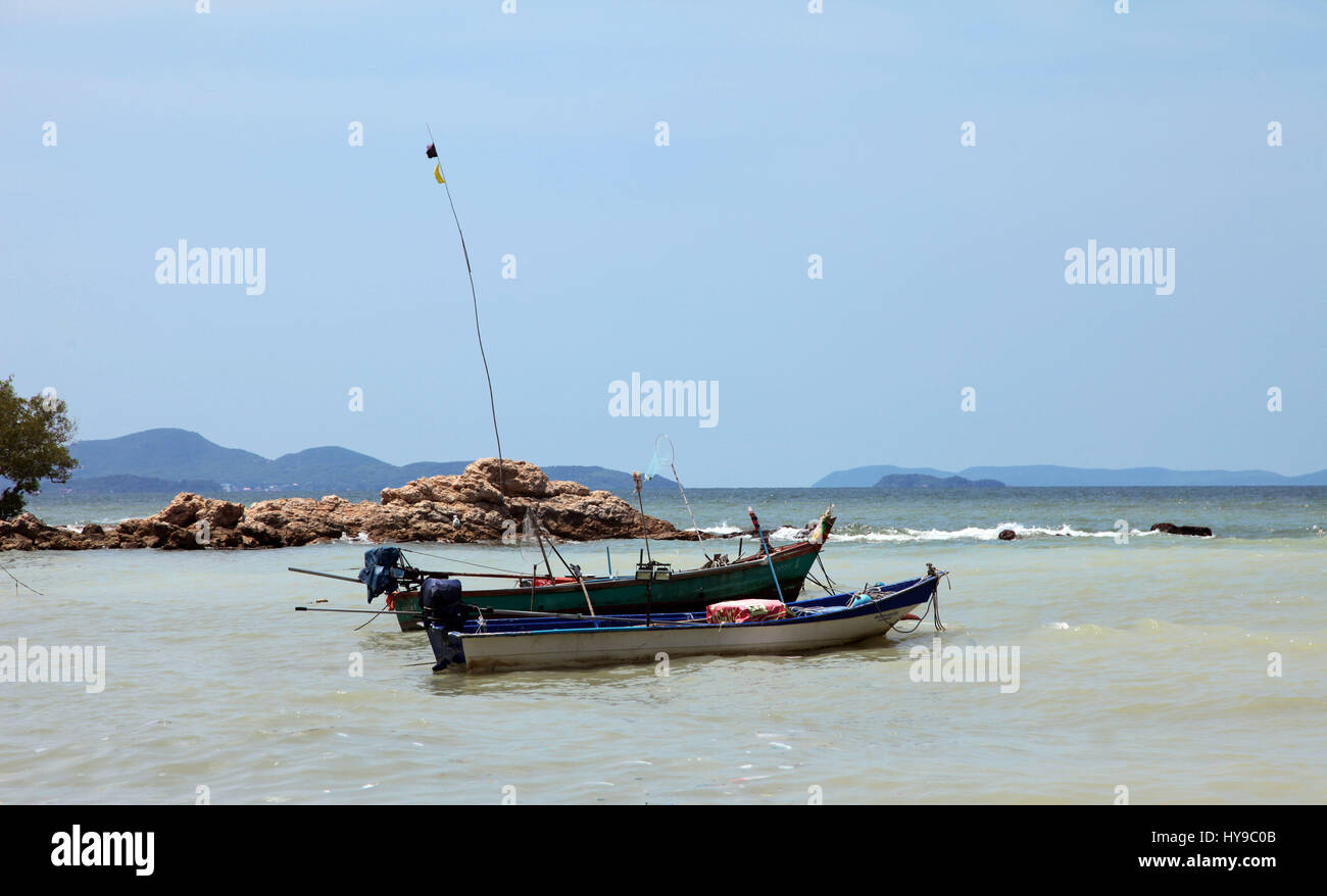 Paysage de mer Pattaya en Thailande Banque D'Images