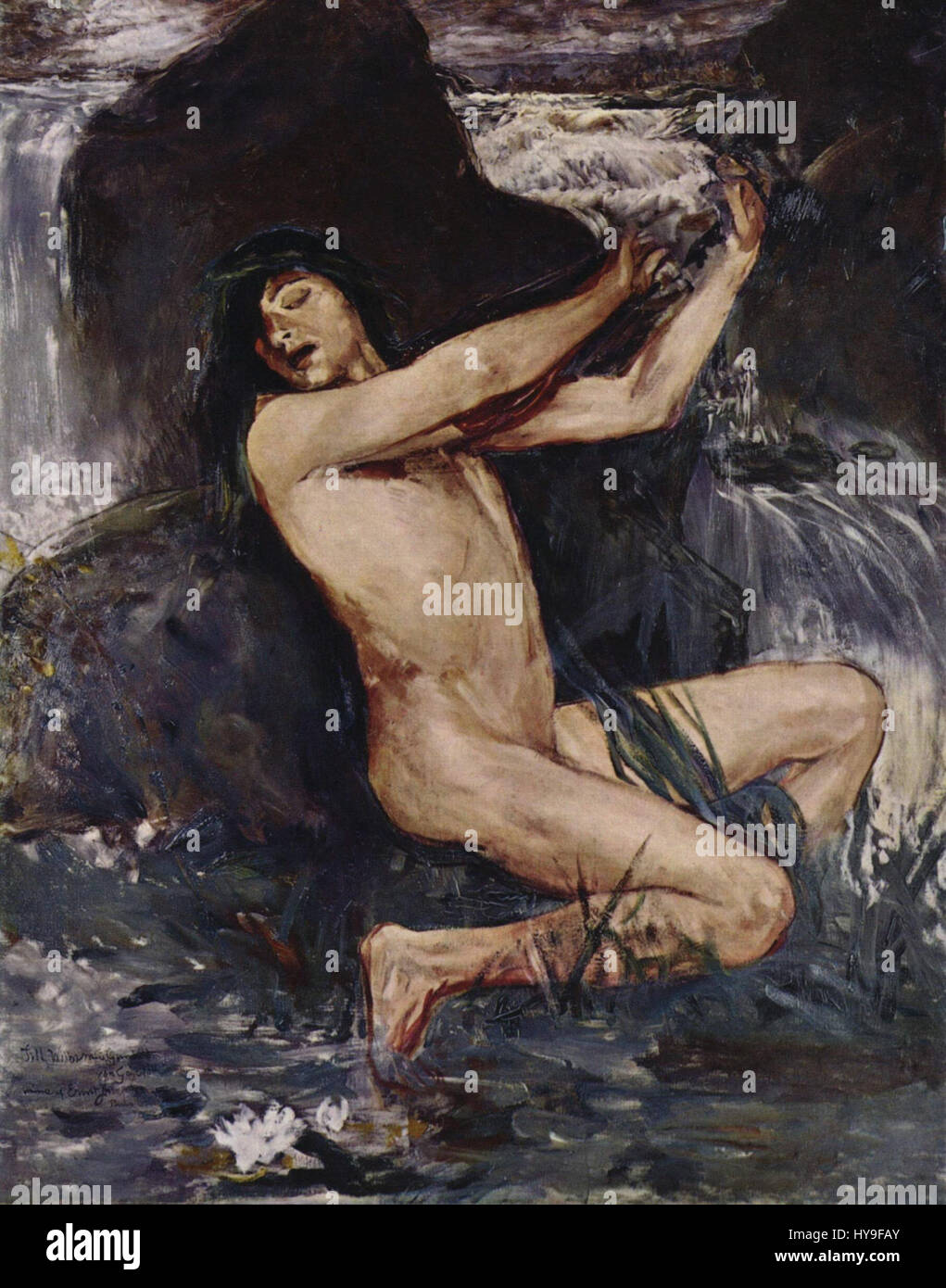 Ce portrait d'Ernst Josephson met en valeur l'habileté de l'artiste à capturer l'âme humaine. Connu pour son utilisation émotive et expressive de la couleur, le travail de Josephson reflète la profondeur psychologique de ses sujets. Banque D'Images