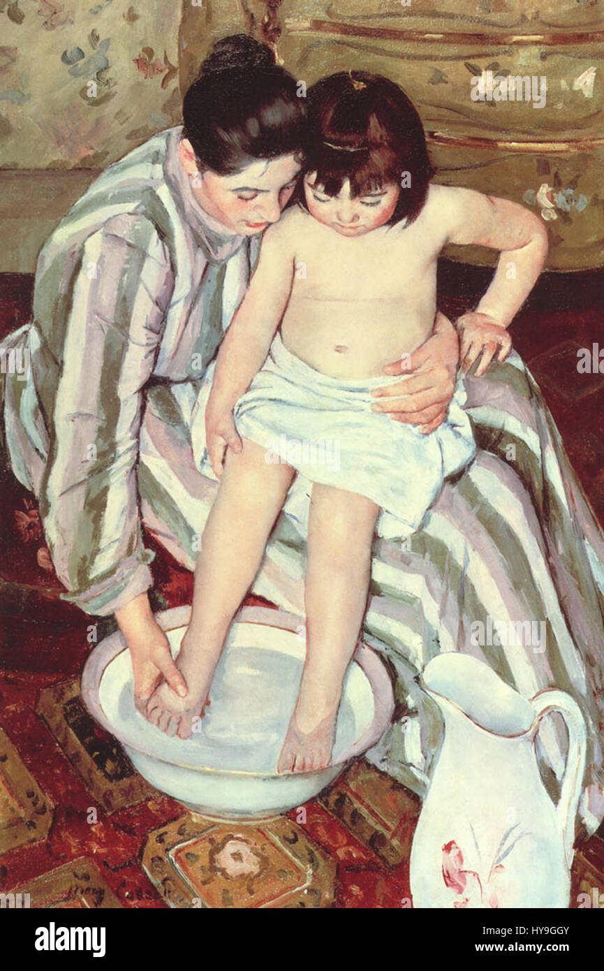 Mary Cassatt la baignoire 1891 92 Banque D'Images