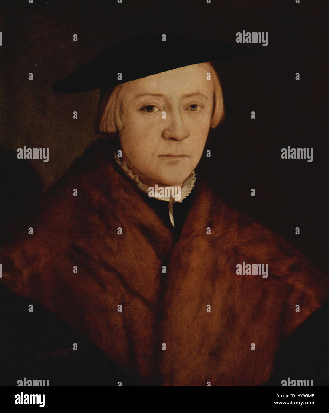 Christoph Amberger était un peintre allemand de la Renaissance connu pour ses portraits détaillés d'aristocrates et de noblesse. Ses œuvres reflètent le style et la précision du portrait du XVIe siècle. Banque D'Images