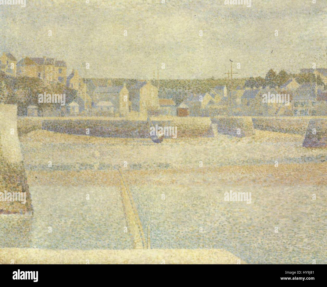 Le travail de Georges Seurat, identifié comme '055', fait probablement référence à l'une de ses peintures pointillistes ou divisionnistes. Connu pour sa technique innovante d'utilisation de petits points de couleur distincts, le travail de Seurat met l'accent sur l'approche scientifique de la couleur et de la lumière en visuel Banque D'Images