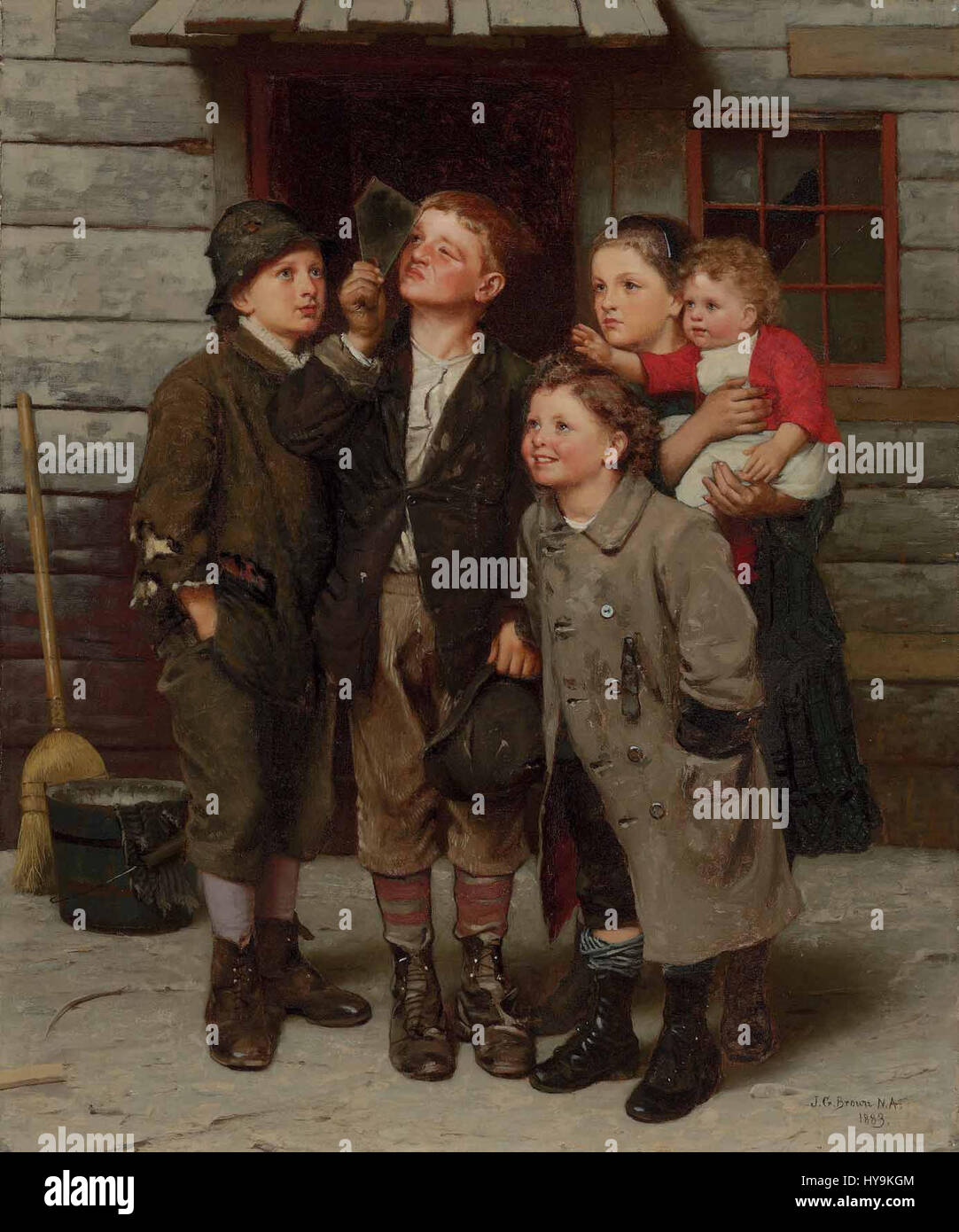 John George Brown le transit de Vénus Banque D'Images