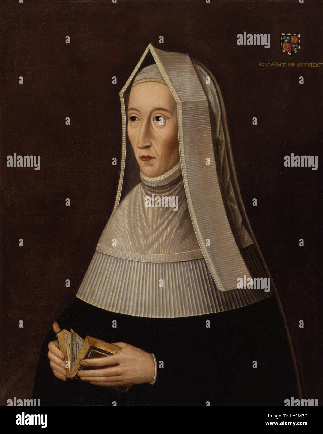 Ce portrait de Lady Margaret Beaufort, conservé à la National Portrait Gallery, représente la mère du roi Henry VII. il est une représentation importante de son rôle dans l'histoire anglaise à la fin du XVe siècle. Banque D'Images
