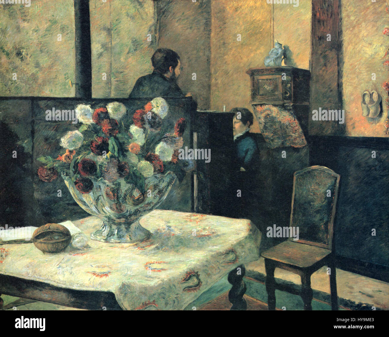 Paul Gauguin, interieur du peintre Paris, rue Carcel (1881) 01 Banque D'Images