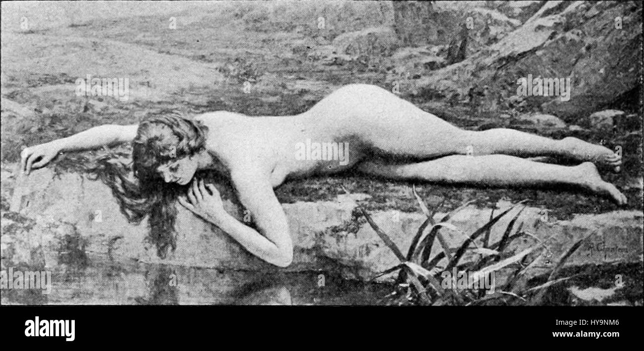 'Le premier miroir' de A.J. Chantron est une œuvre qui explore probablement les thèmes de l'auto-réflexion, de l'identité et de l'introspection. Le titre se traduit par « le premier miroir », suggérant une exploration visuelle du concept de réflexion, à la fois littéralement et figurativement. Banque D'Images