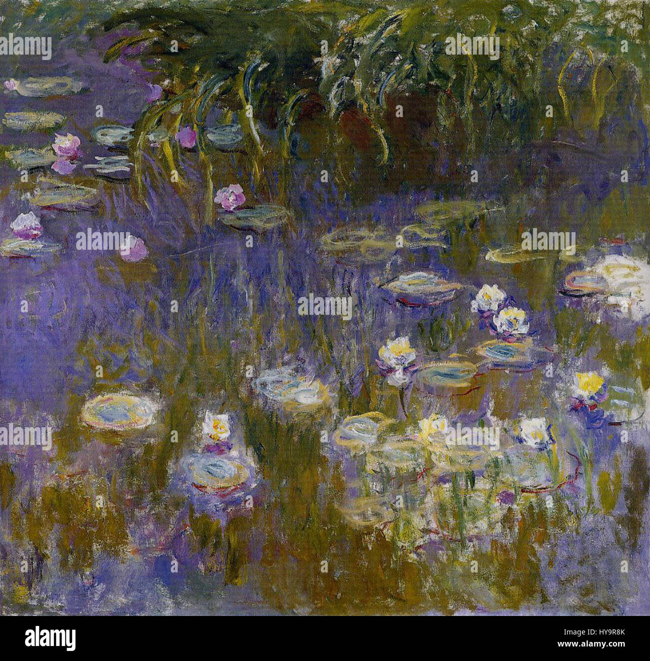 Tapisserie Murale Claude Monet Nénuphars - 58 X 27 Pouces - Coton - Neuf