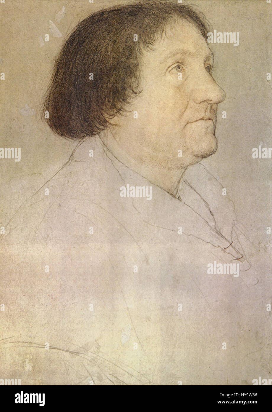 Le travail de Hans Holbein le jeune, datant du XVIe siècle, capture le réalisme intense de ses portraits, y compris ceux de la royauté et de personnalités éminentes de la Renaissance, en mettant l’accent sur les détails précis. Banque D'Images