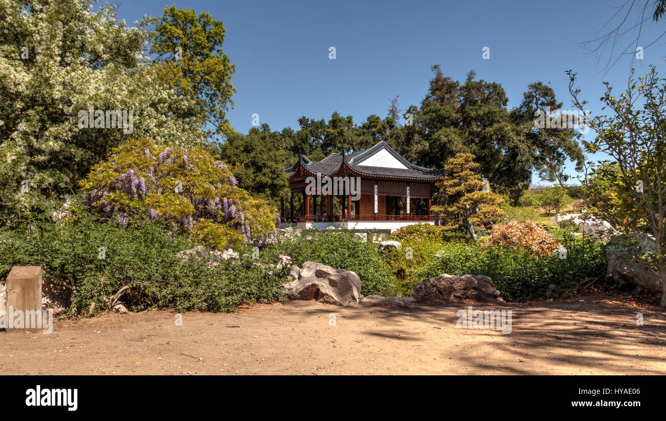 Los Angeles, Californie, le 1 avril 2017 : le jardin chinois au Jardin botanique de Huntington dans le sud de la Californie, aux États-Unis. Usage éditorial uniquement. Banque D'Images