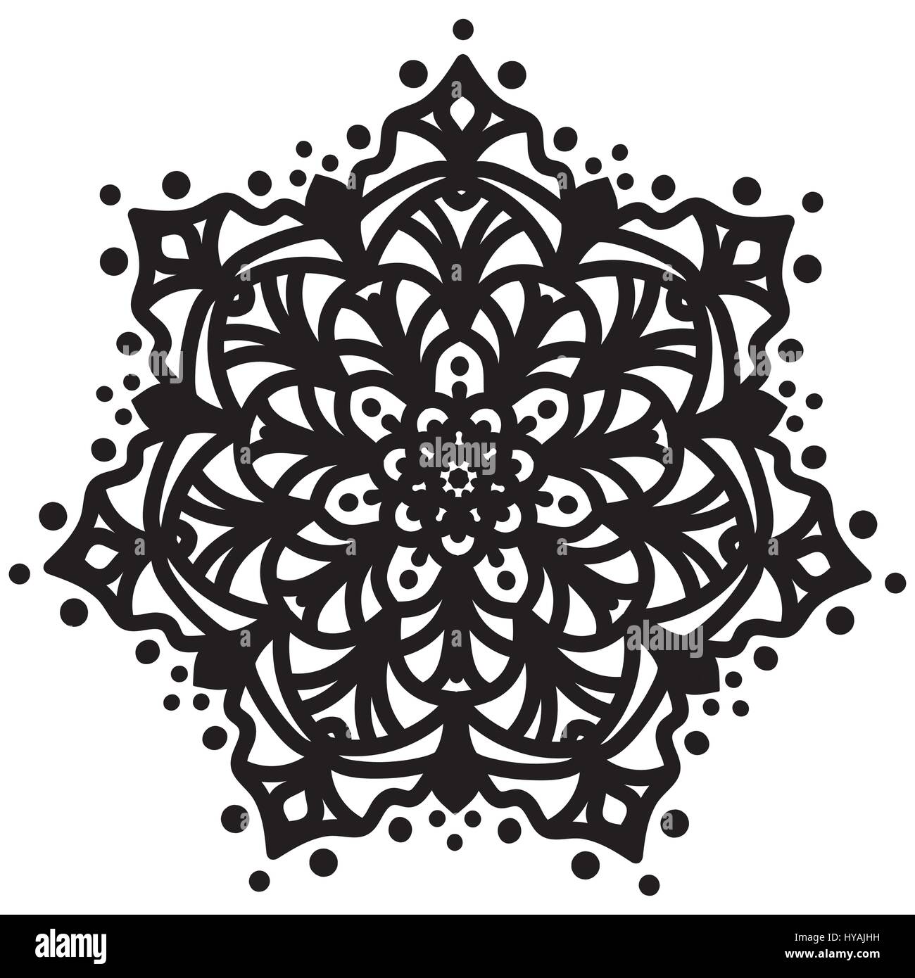Abstract design mandala Illustration de Vecteur