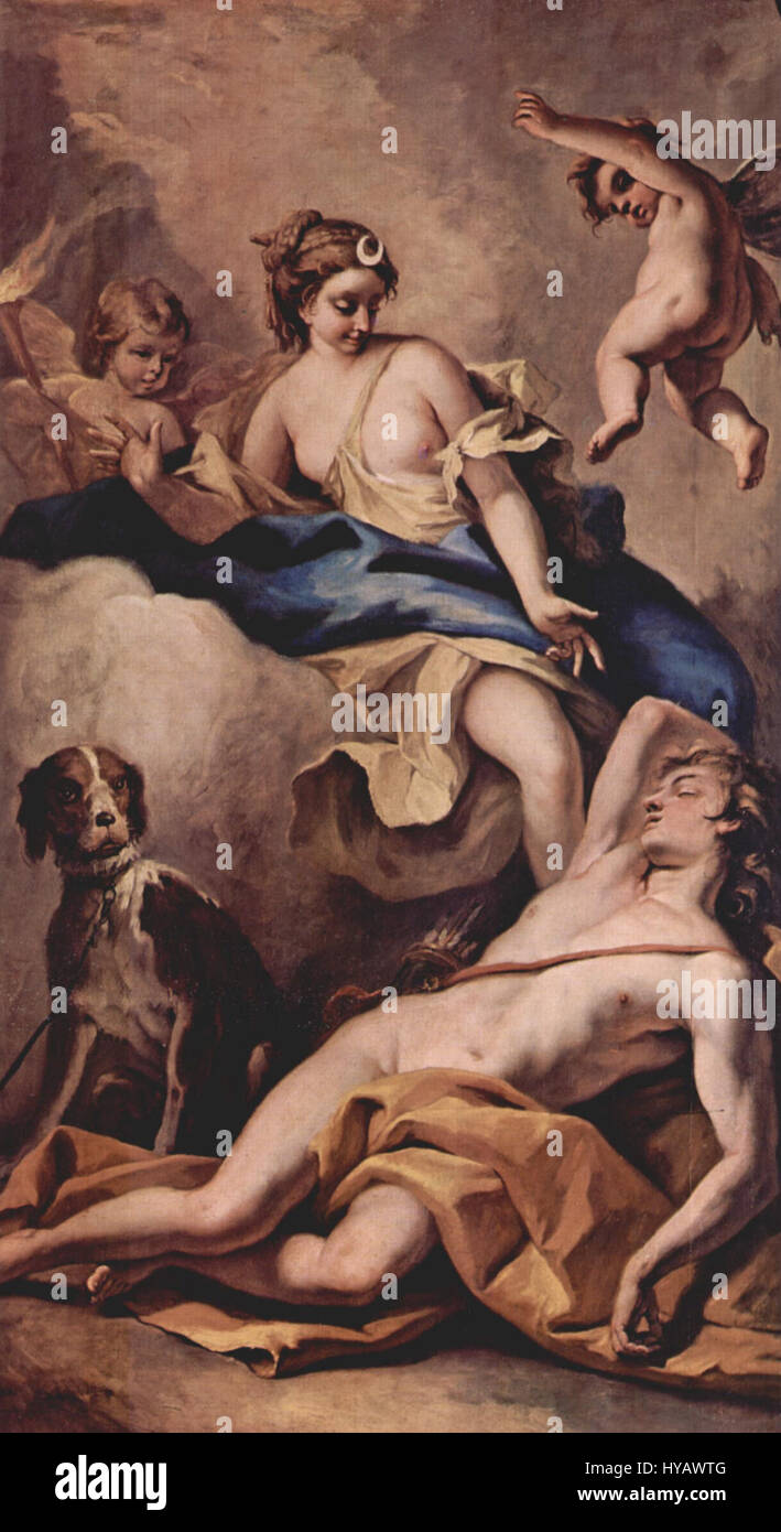 Sebastiano Ricci était un peintre rococo italien connu pour ses scènes religieuses et mythologiques dramatiques et émotionnelles. Cette œuvre met en valeur son talent pour représenter le mouvement et l’émotion, qui font partie intégrante du style rococo au XVIIIe siècle. Banque D'Images