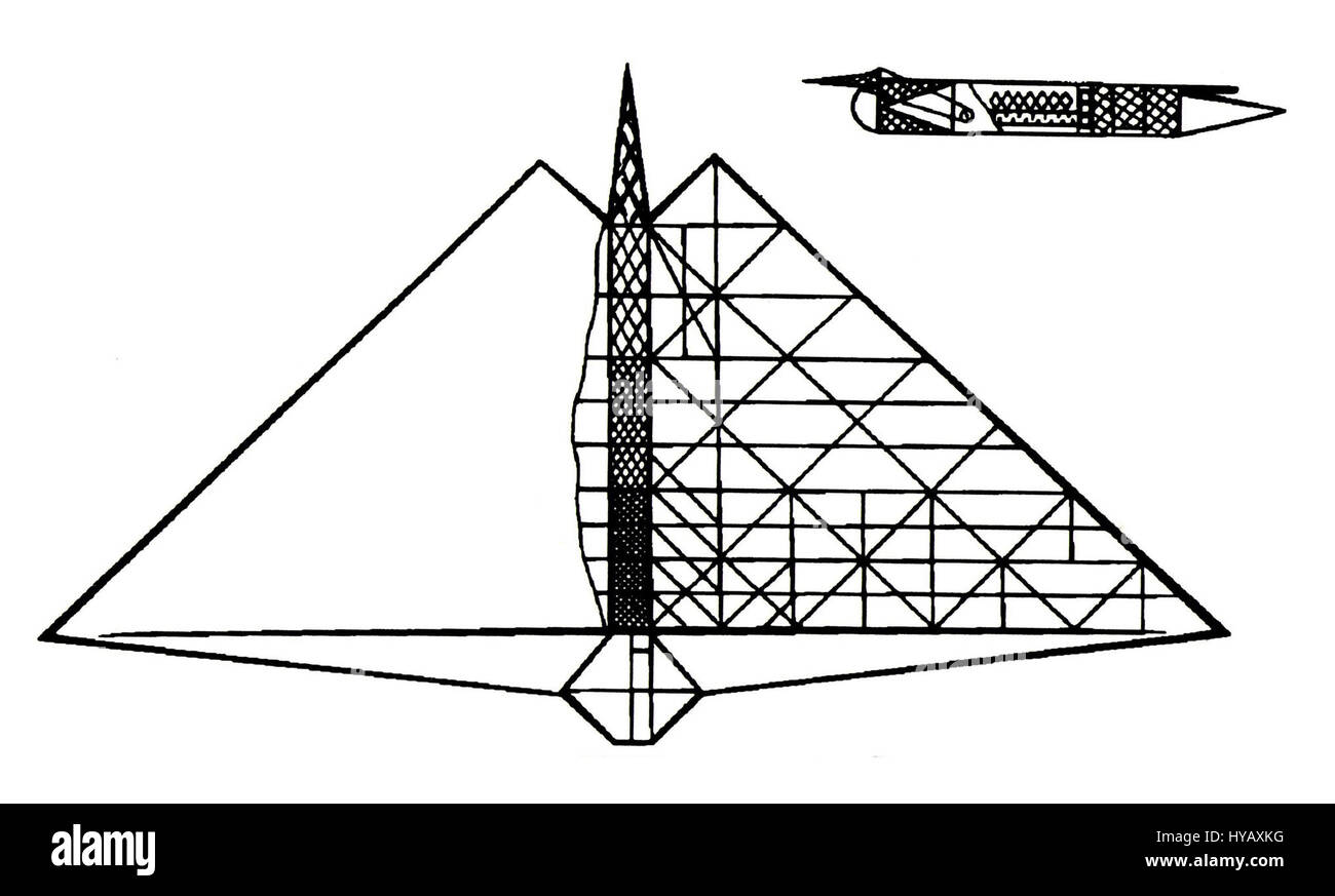 Système amélioré de l'aéronautique de N (projet) 1867 Teleshov Banque D'Images