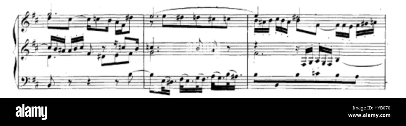 BWV 682 est un extrait des compositions pour orgue de Johann Sebastian Bach. Cette pièce est connue pour son contrepoint complexe et sa structure harmonieuse, mettant en valeur la maîtrise de Bach dans la musique d'orgue et la composition baroque. Banque D'Images