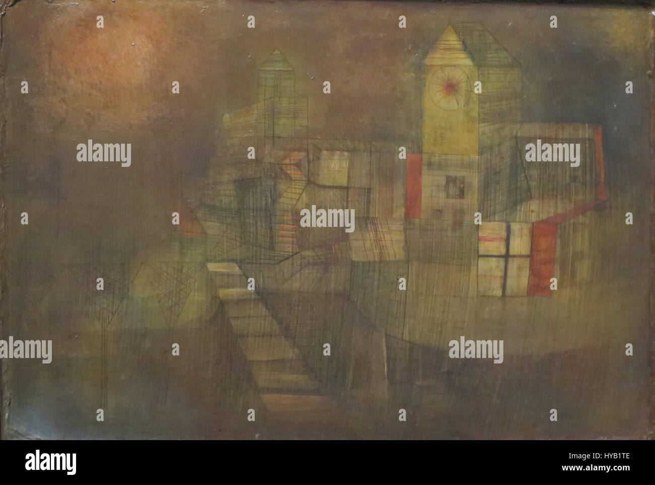 "Petit Village au soleil d'Automne" de Paul Klee, 1925, LACMA Banque D'Images