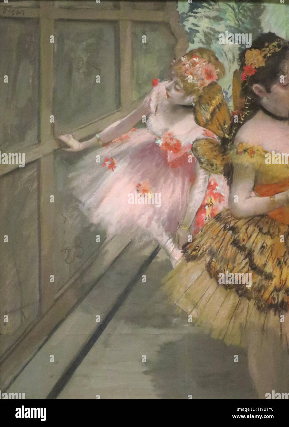 'Dancers dans les ailes" par Edgar Degas, Norton Simon Museum Banque D'Images