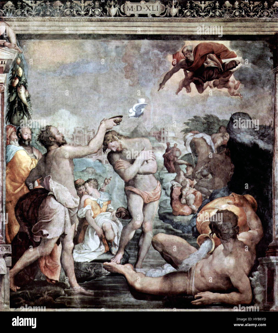 Jacopo del Conte était un artiste italien connu pour ses œuvres religieuses et de portrait à la fin de la Renaissance et au début du baroque, contribuant à la fois à l'italien et à l'européen Banque D'Images