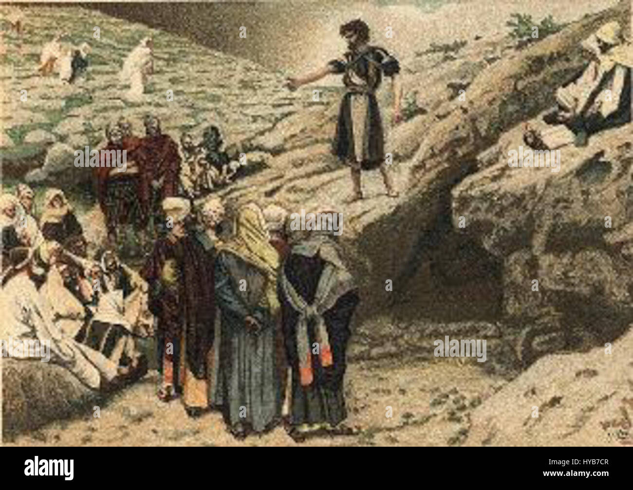 Jean et les Pharisiens se réfère à une scène biblique illustrant les interactions entre Jean-Baptiste et les Pharisiens, telles que décrites dans le Nouveau Testament, mettant en évidence les thèmes de la repentance et de l'autorité religieuse. Banque D'Images