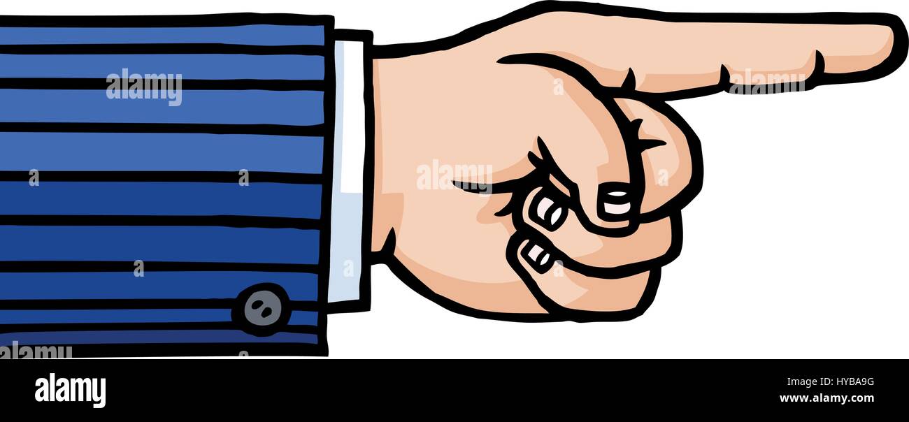 Pointer du doigt. Vector Illustration d'entreprise. Illustration de Vecteur