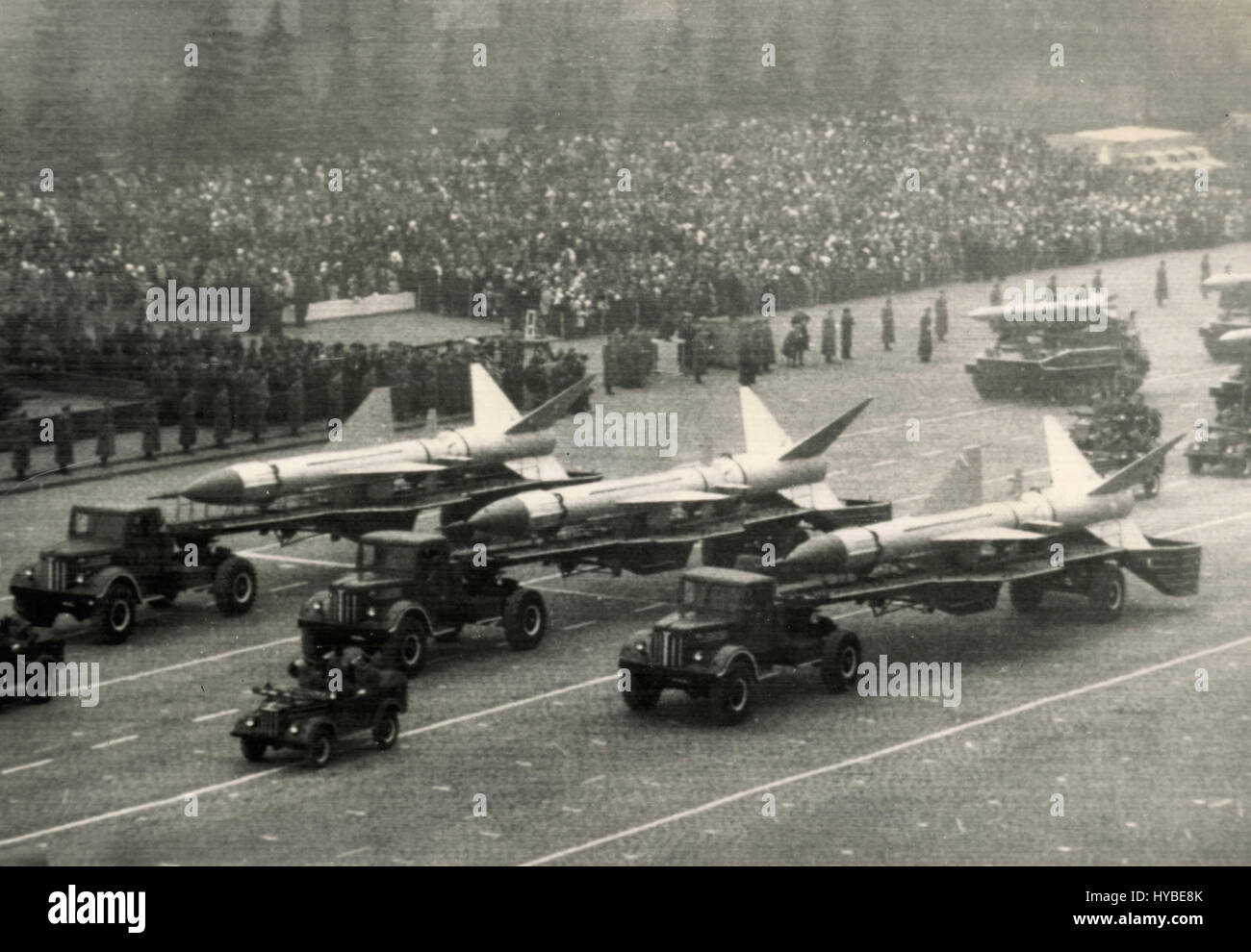 Parade militaire soviétique, l'URSS Banque D'Images