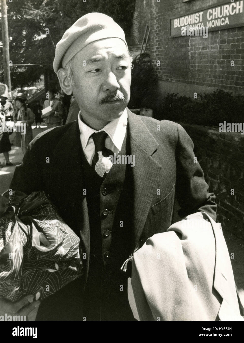 L'acteur Pat Morita Japonais-américain dans le film 'au revoir à Manzanar', USA 1976 Banque D'Images